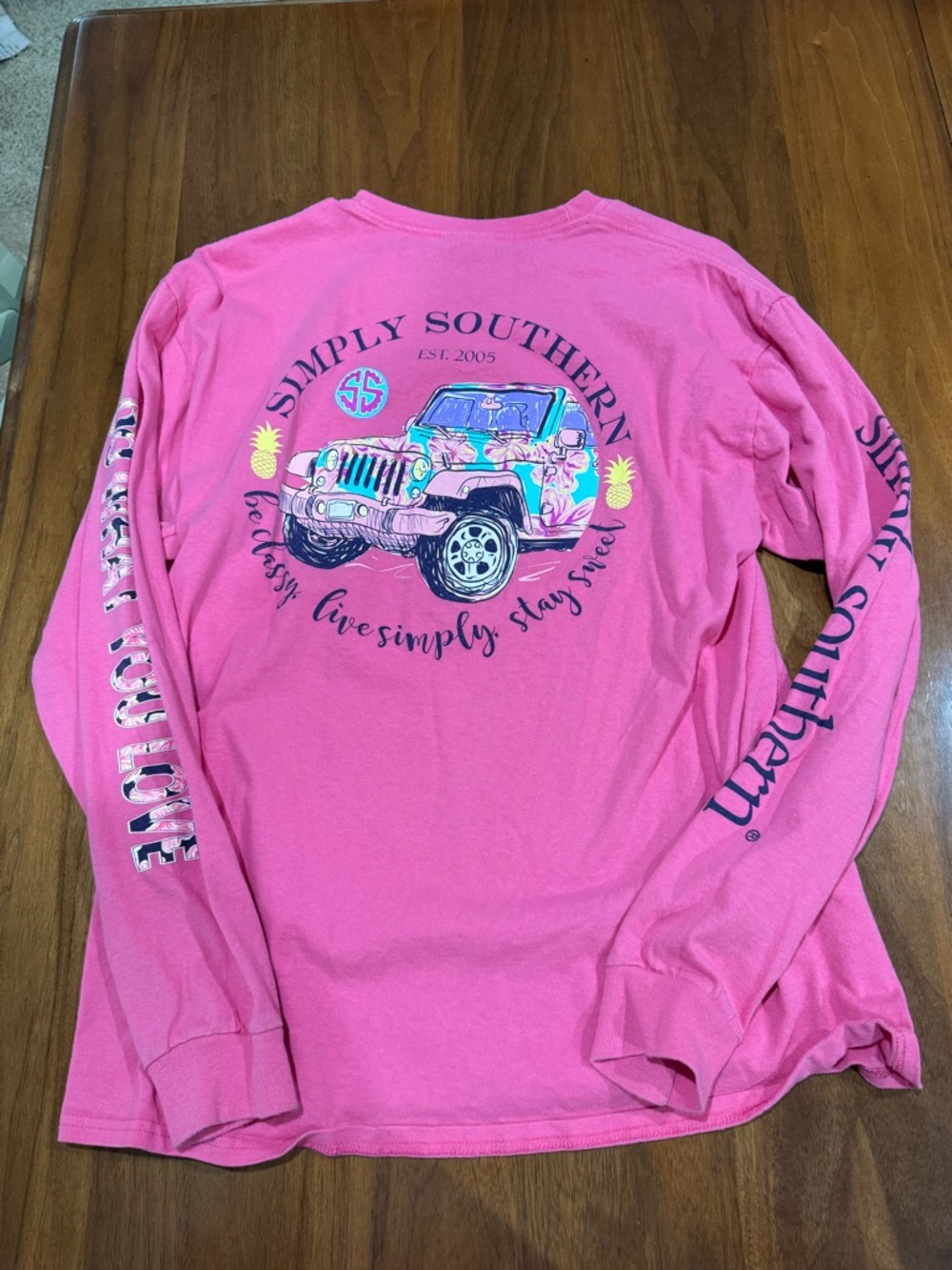 Simply Southern Pink Graphic Long-Sleeve Tee